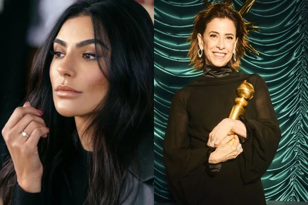Montagem colorida de Cintia Chagas e Fernanda Torres - Metrópoles