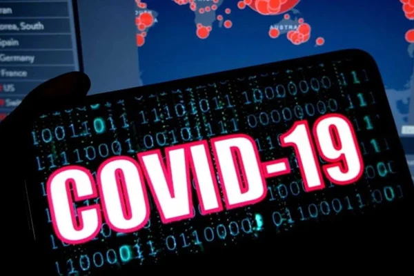 Imagem ilustrativa com a palavra Covid-19