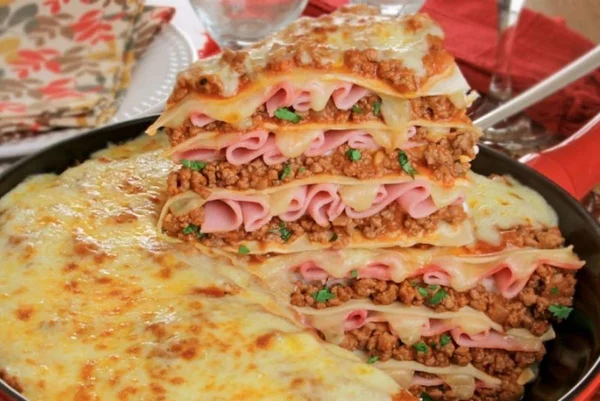 Lasanha de frigideira