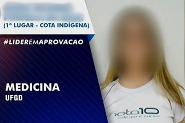 Medicina: aluna branca passa em 1º lugar com cota indígena em MS