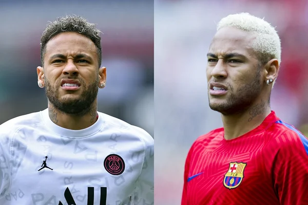Neymar no PSG e Neymar no Barcelona