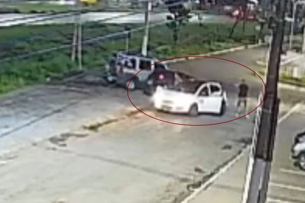 Novas imagens mostram PM de Goiás à paisana atirando em jovem que saía de cinema