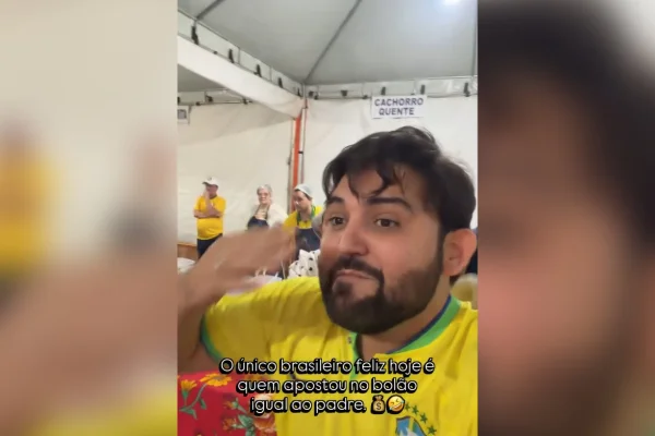 MG: Padre acerta derrota do Brasil, ganha bolão e viraliza