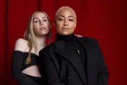 Raven-Symoné e a esposa Miranda Pearman-Maday Raven-Symoné e a esposa Miranda Pearman-Maday