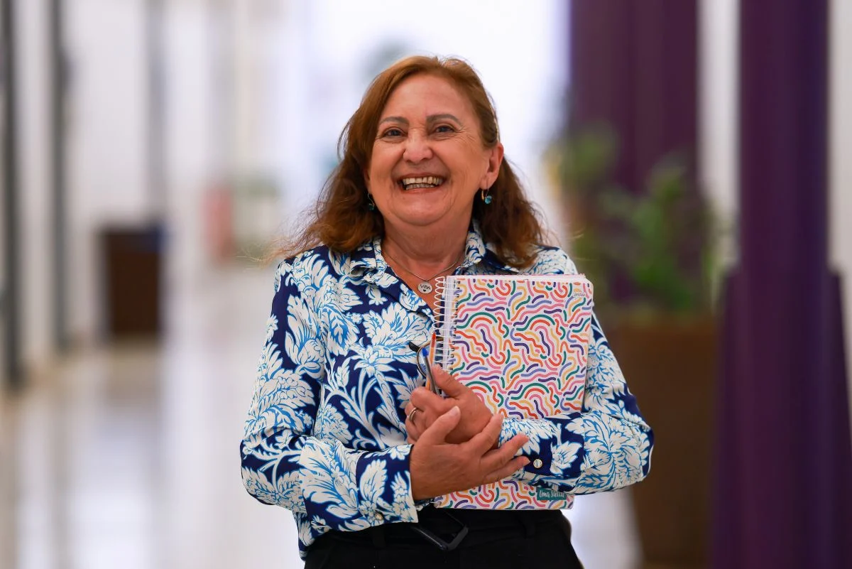 A economista aposentada Maria Lúcia Leite, de 74 anos A economista aposentada Maria Lúcia Leite, de 74 anos
