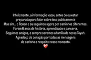 "Aprendizado e parceria", afirma Pocah após término com Ronan Souza "Aprendizado e parceria", afirma Pocah após término com Ronan Souza