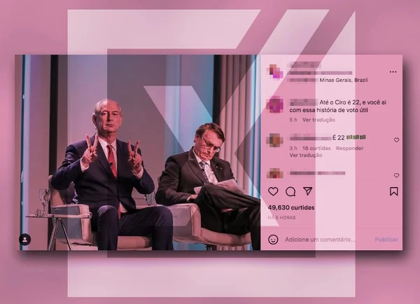 foto colorida de postagem falsa