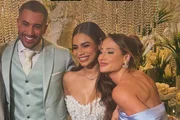 Bruna Griphao reage após ser detonada por vestido de madrinha do casamento de Lexa e Ricardo Vianna