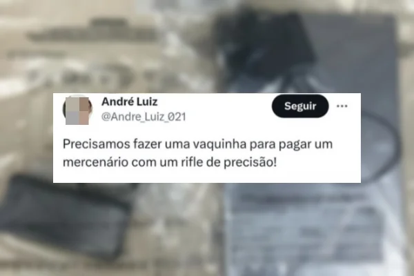Investigado pela PF, jovem queria mercenário com rifle para matar Lula