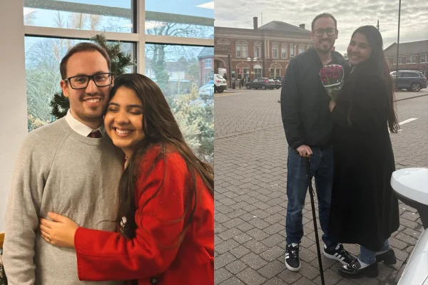 O casal Ana Clara e Jonny Butcher, que foi diagnosticado com ELA. Metrópoles