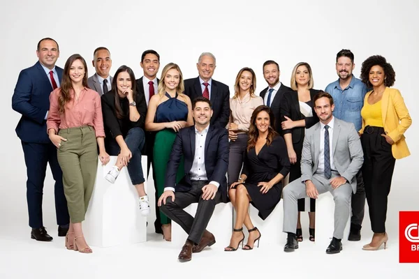 Equipe de âncoras da CNN Brasil