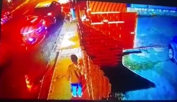 Câmeras de segurança registraram o atropelamento do jovem Fernando Zambori