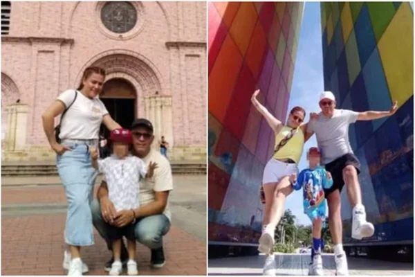 Imagem colorida, família morta na Colômbia - Metrópoles