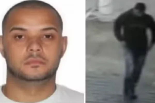 Colagem de fotos do homem suspeito de tentar matar a analista financeira da Unimed dentro de carro na zona leste - Metrópoles