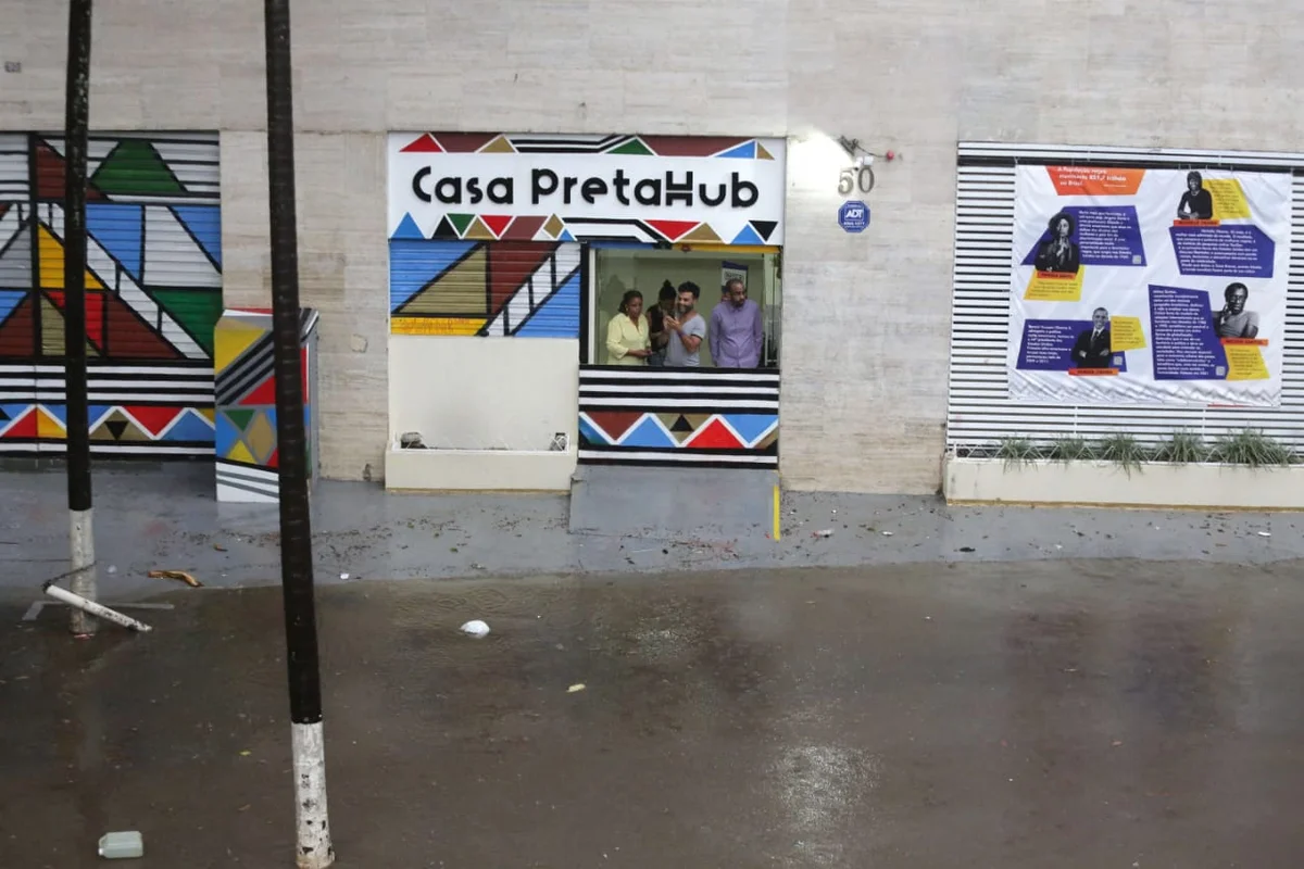 Chuva no centro de São Paulo Chuva no centro de São Paulo