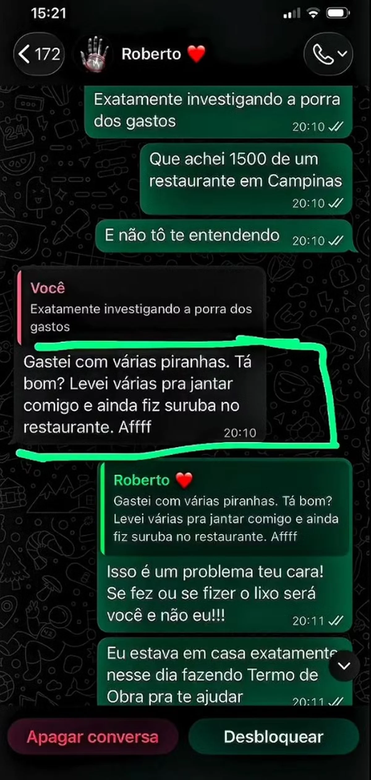 Ex-noiva de Latino mostra print dele admitindo traições Ex-noiva de Latino mostra print dele admitindo traições