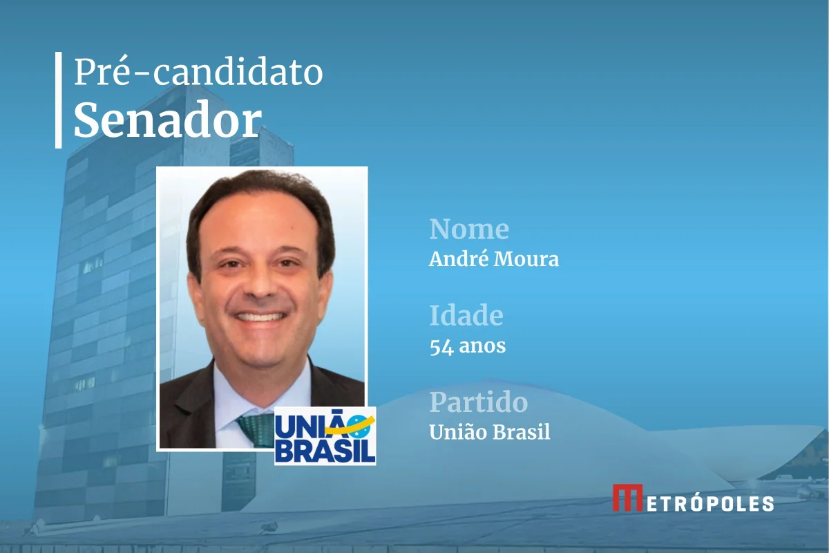 Pré-candidatos ao Senado - André Moura (União Brasil)