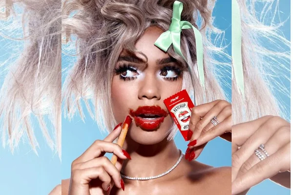 Rihanna lança batom inspirado em sachês de ketchup