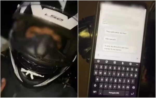 Cliente pede ajuda a motociclista de app para flagrar traição de marido em motel - Metrópoles