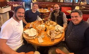 Eduardo Bolsonaro em almoço com Ciro Nogueira, Antonio Rueda e Guilherme Derrite em NY