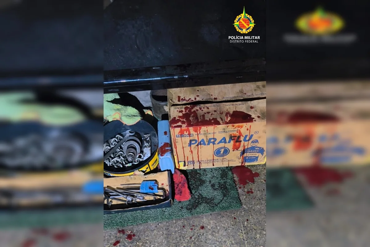 O suspeito atacou um colega de trabalho dentro de uma oficina localizada no Setor de Oficinas Pequenas e Indústrias (SOPI) O suspeito atacou um colega de trabalho dentro de uma oficina localizada no Setor de Oficinas Pequenas e Indústrias (SOPI)