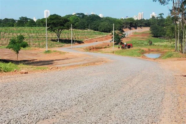 Estrada rural em Presidente Prudente
