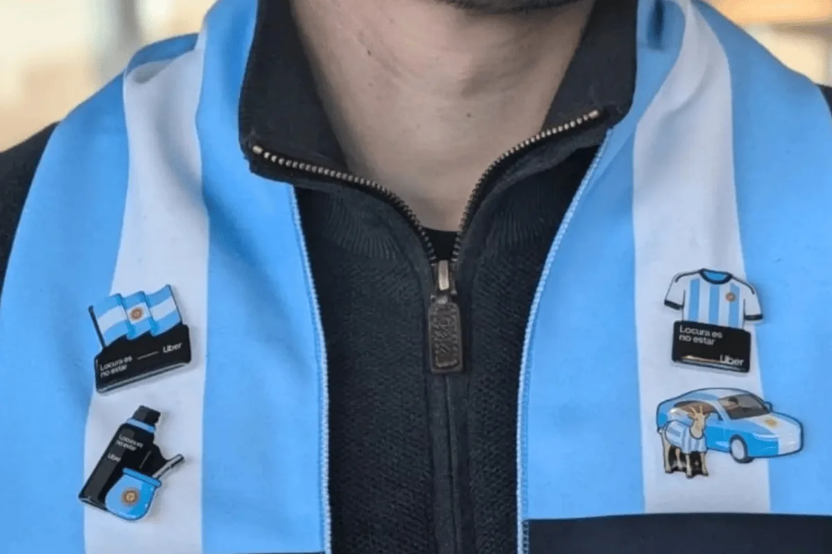 Uber Argentina brincadeira com ingleses antes de semi da Copa