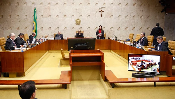 Ministros do STF durante julgamento
