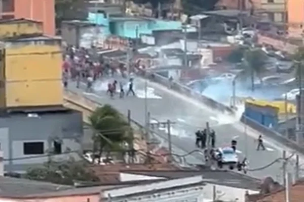 Print de um vídeo do Twitter