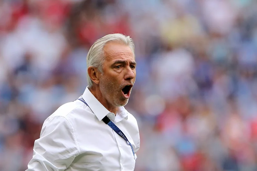 Bert van Marwijk, treinador da Austrália Bert van Marwijk, treinador da Austrália