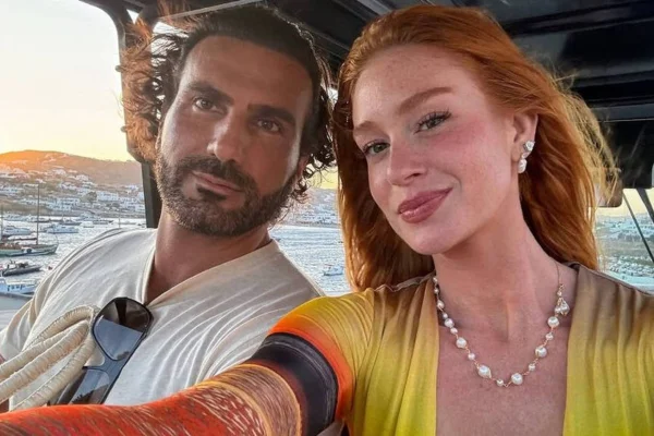 Marina Ruy Barbosa com o noivo