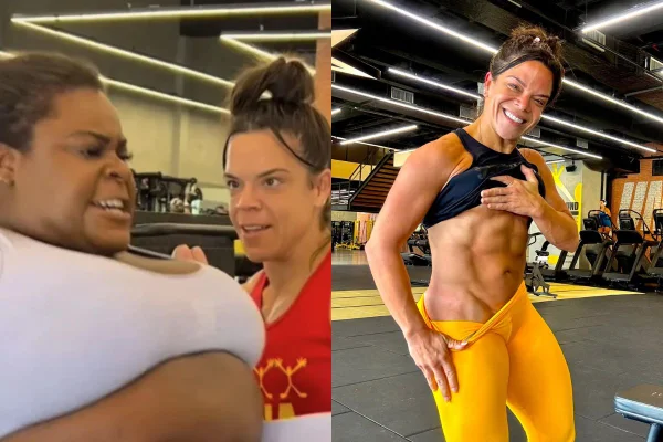 Montagem colorida de Jojo Todynho e a personal Carol Vaz - Metrópoles