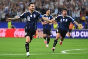 Messi comemorando gol diante da Jordânia