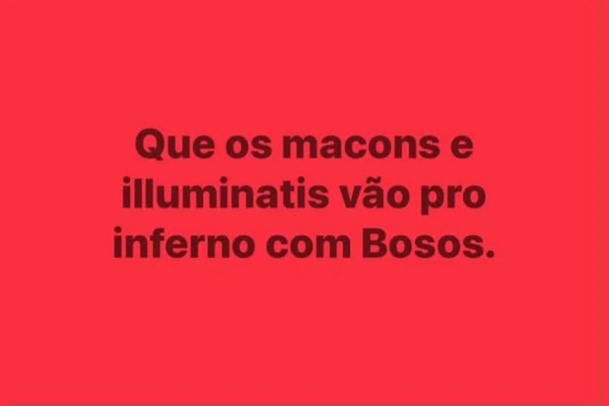 Entre as ameaças publicadas, estão textos confusos Entre as ameaças publicadas, estão textos confusos