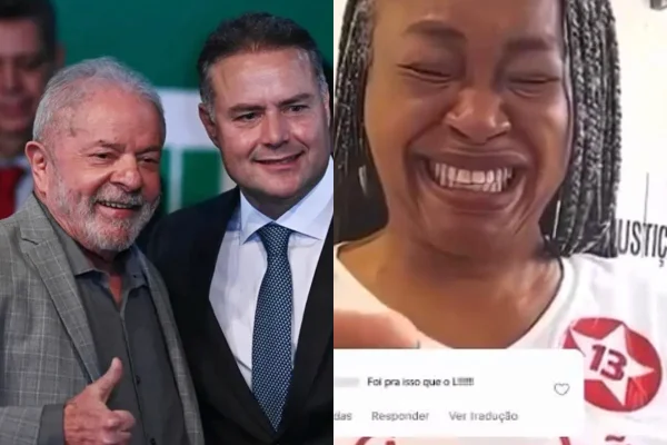 Ministério dos Transportes, chefiado por Renan Filho, fez post com mulher fazendo "o L" e com adesivo do PT do presidente Lula.