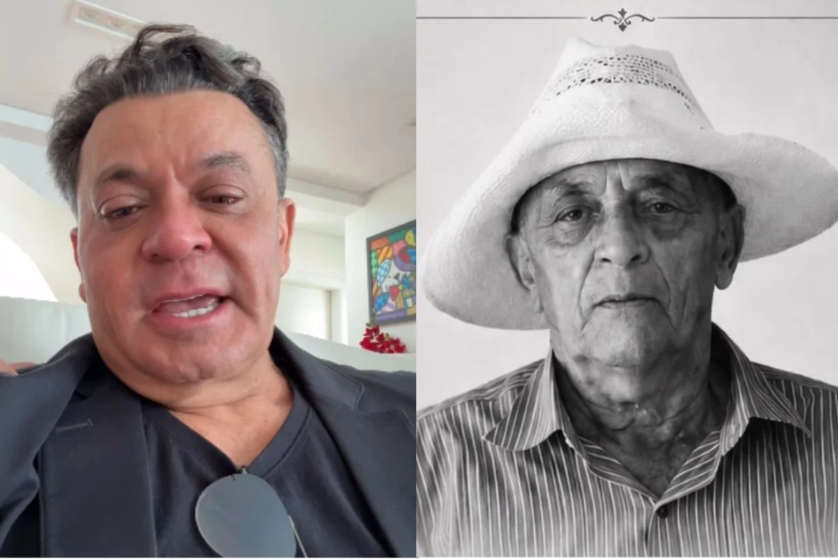 Frank Aguiar não chega a tempo do enterro do pai e se emociona Frank Aguiar não chega a tempo do enterro do pai e se emociona