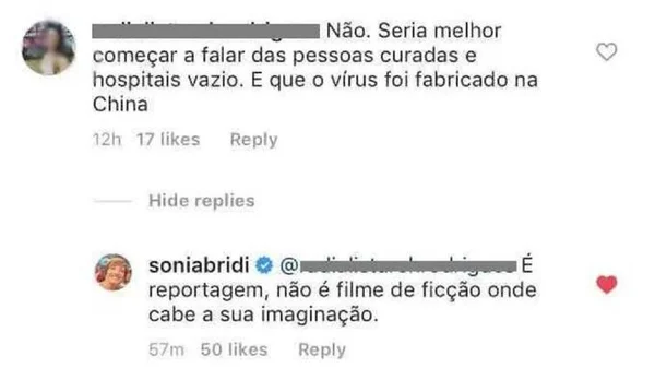 Coronavírus: mulher pede que Globo mostre hospitais vazios e repórter reage - destaque galeria