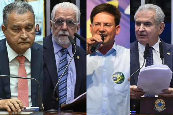 Rui Costa, Jaques Wagner, João Roma e Angelo Coronel