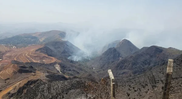 Incendio na Serra do Curral
