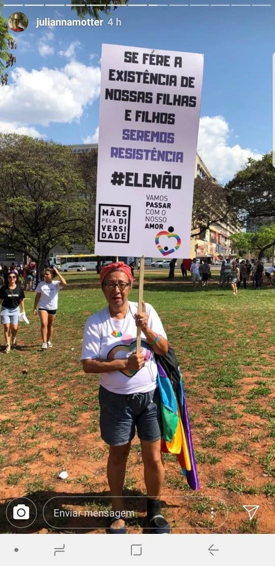 Manifestação do grupo Mães pela Diversidade Manifestação do grupo Mães pela Diversidade
