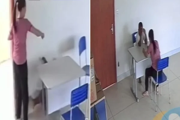 Professora agride aluno em Minas