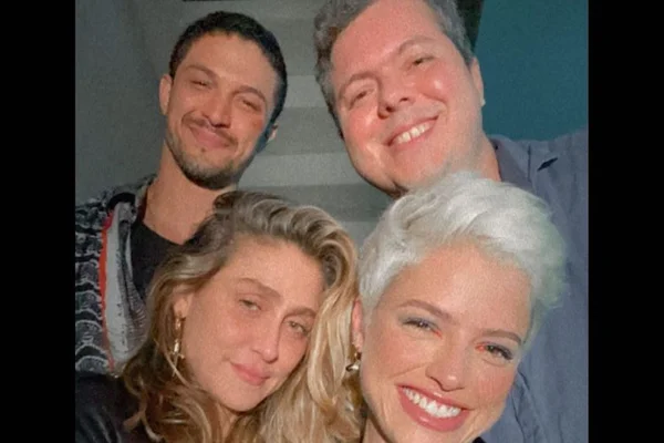 Agatha Moreira, Romulo Estrela, Amora Mautner e Bruno Safadi, diretores de Verdades Secretas 2