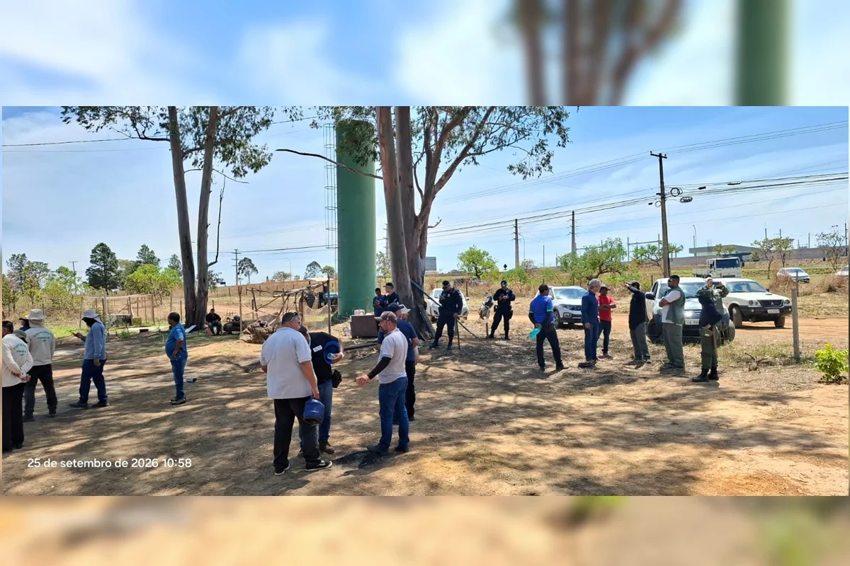 Agentes de órgãos ambientais interrompem grilagem de terra na Serrinha do Paranoá Agentes de órgãos ambientais interrompem grilagem de terra na Serrinha do Paranoá