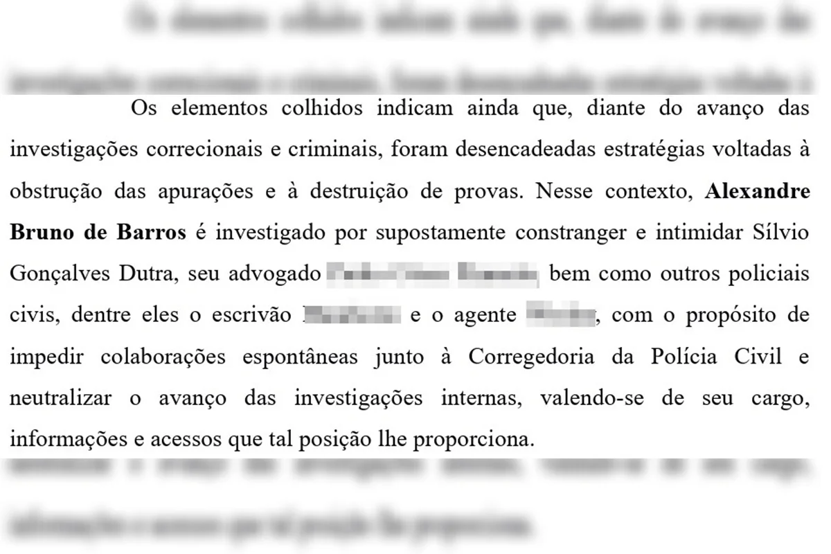 Delegado intimidou envolvidos Delegado intimidou envolvidos