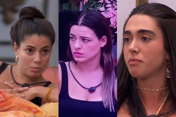 montagem com fotos de Fernanda, Beatriz e Giovanna BBB 24 - metrópoles