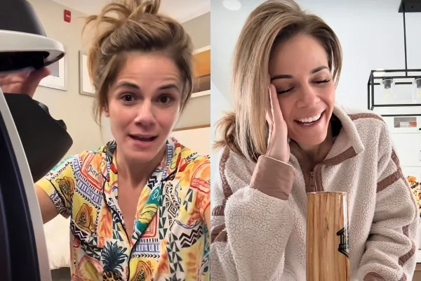 montagem com fotos de influencer