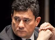 O senador Sergio Moro durante sessão do Senado Federal