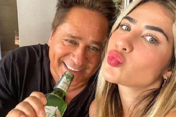 Leonardo e a filha, Jéssica Beatriz Costa