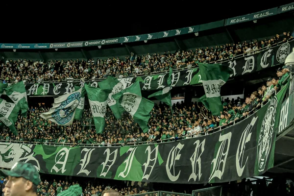 Foto colorida da torcida do Coritiba no estádio Couto Pereira - Metrópoles