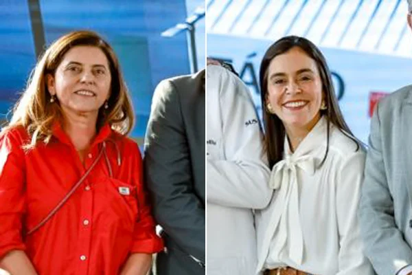 Montagem com Gleide Andrade e Lohanna França